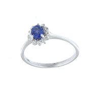 Anello Soranzo Gioielli Donna Pietre Preziose in Oro bianco Zaffiro 0.54 Ct AMT10429105 - AMT10429105